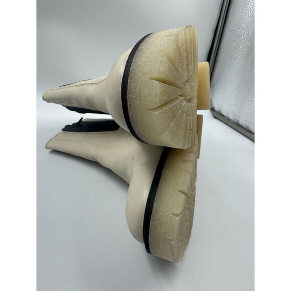 Free People James Chelsea Chunky Heel Boot White Cream Womens Us 9 /EU Size 39.5 - Picture 8 of 16